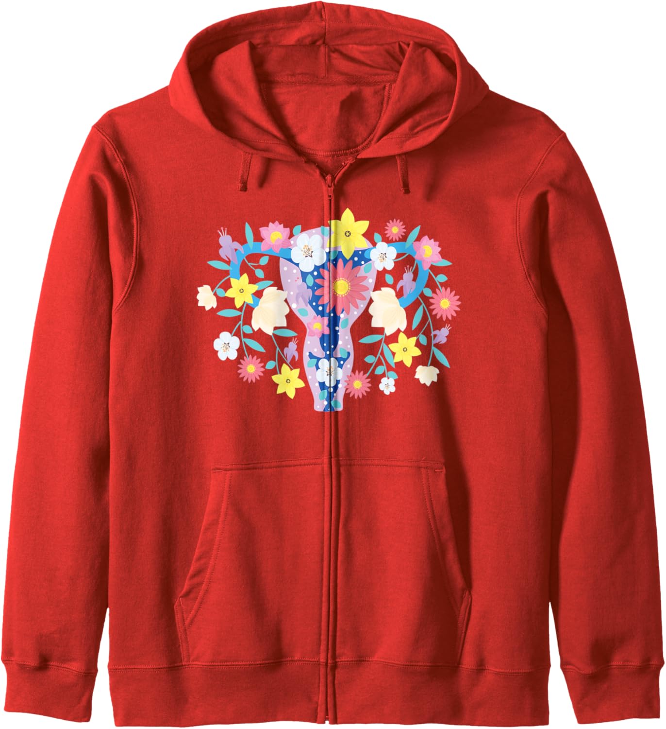 Vintage vagina flowering woman uterus support of F Zip Hoodie