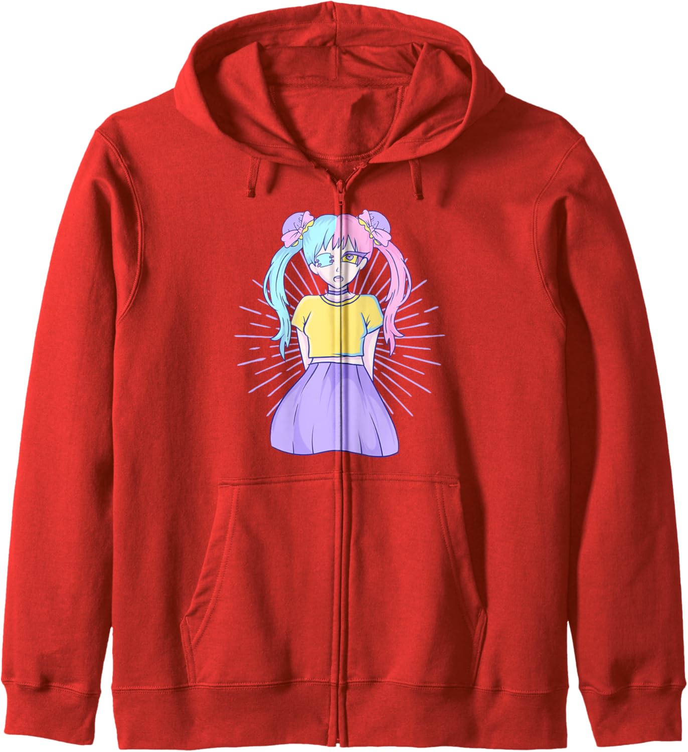 Pink Gothic Girl - Cute Pastel Goth Kawaii Anime Hoodie