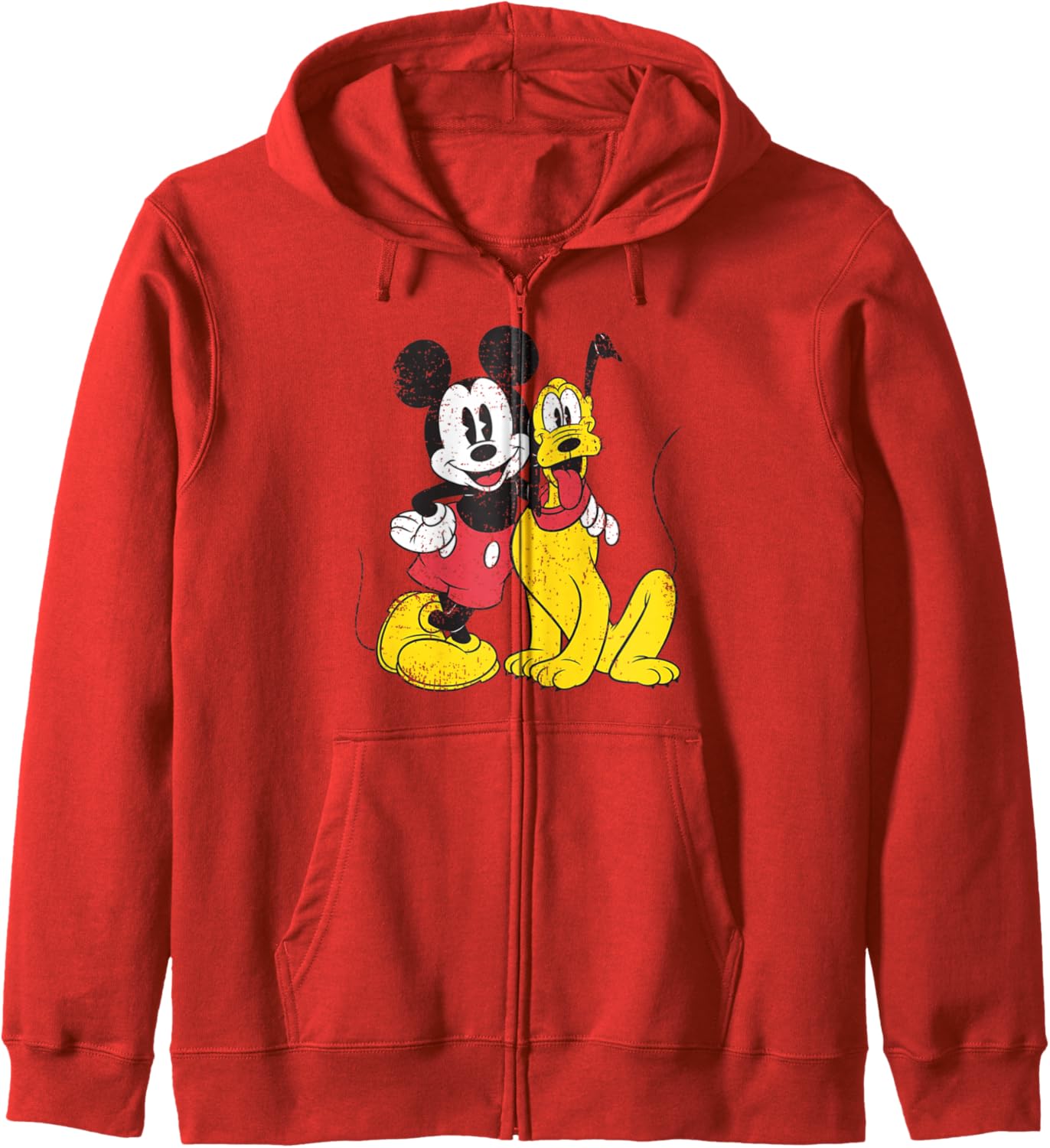 Disney Mickey And Friends Mickey And Pluto Buddies Zip Hoodie