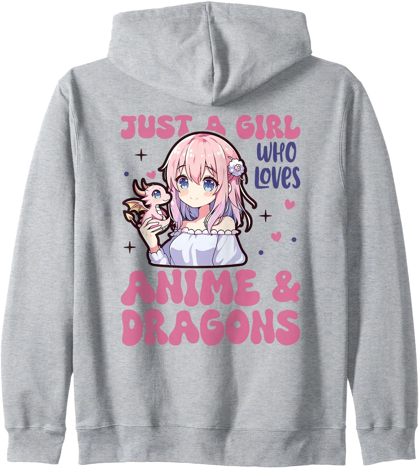 Anime Girl Kawaii Dragon Anime Lover Hoodie