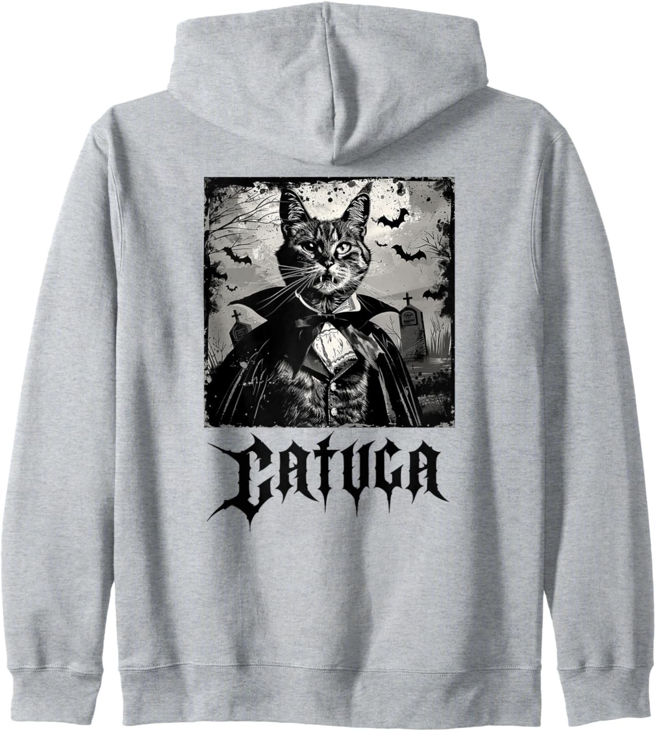 Catula, vampire, Halloween, cats Zip Hoodie
