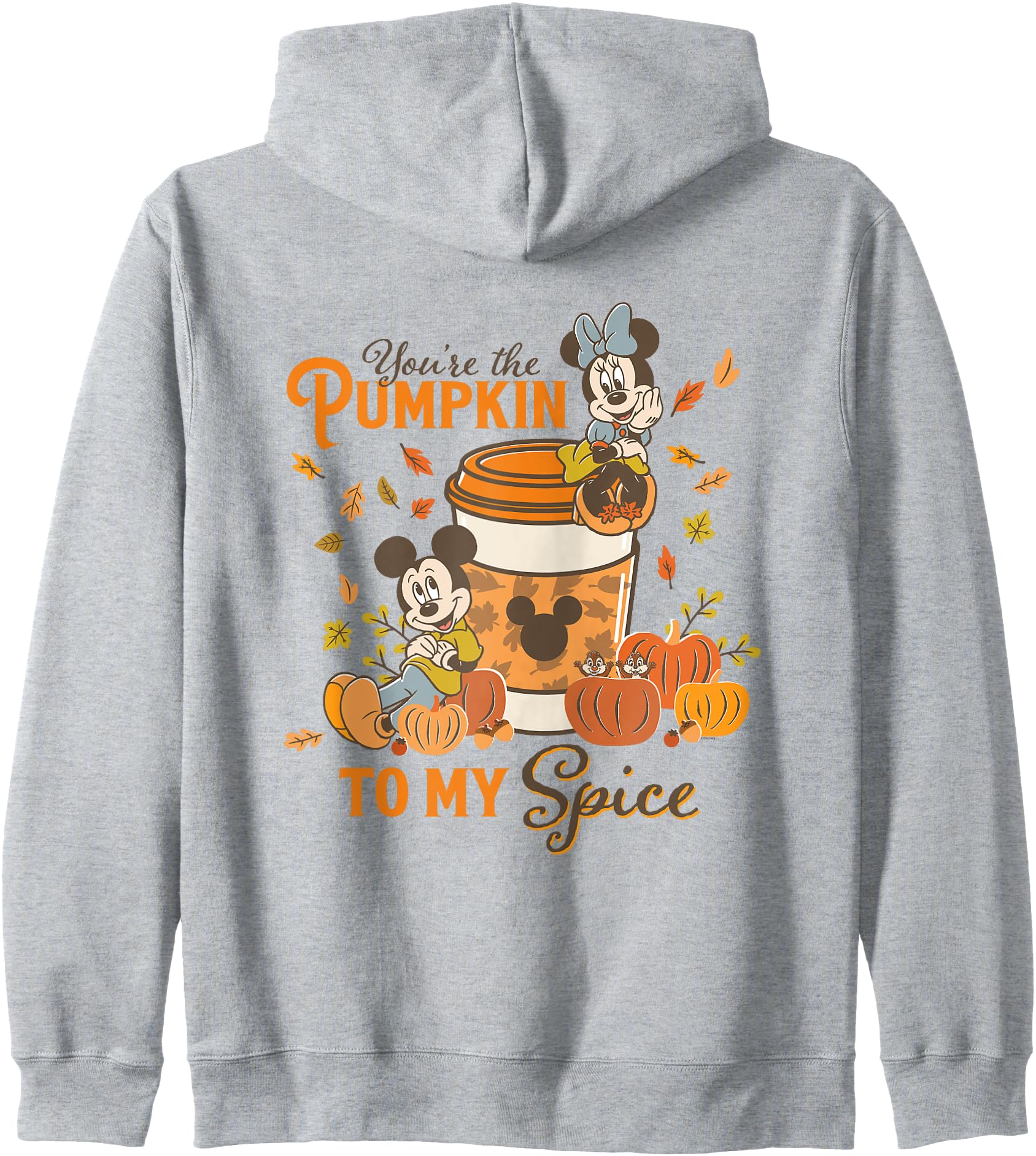 Disney Mickey & Minnie You're the Pumpkin to My Spice Fall Zip Hoodie