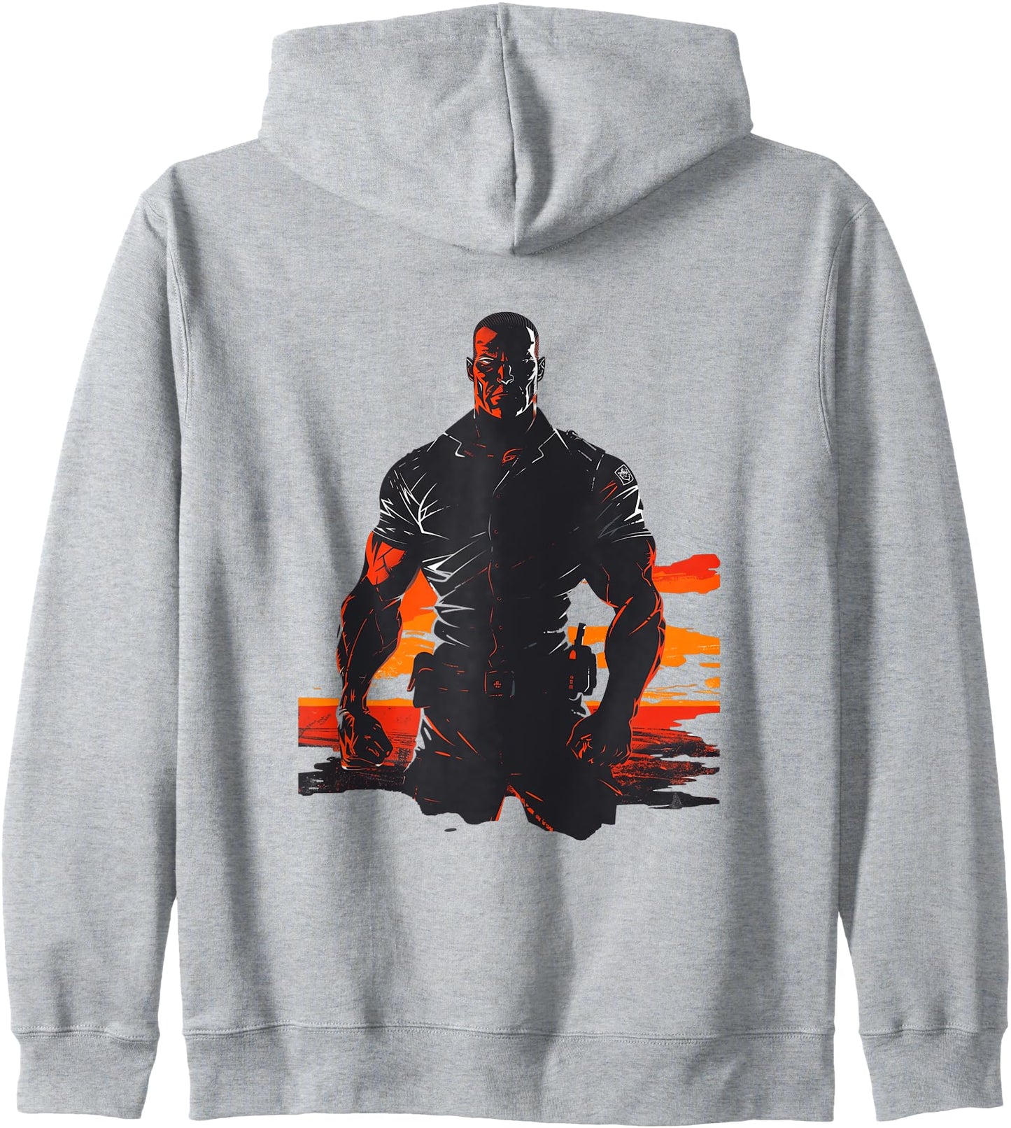 Dynamic Superhero Art for Action Fans Zip Hoodie