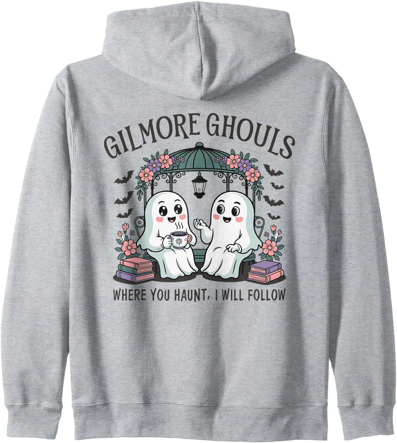 Gilmore Ghouls Where You Haunt I Will Follow Halloween Zip Hoodie
