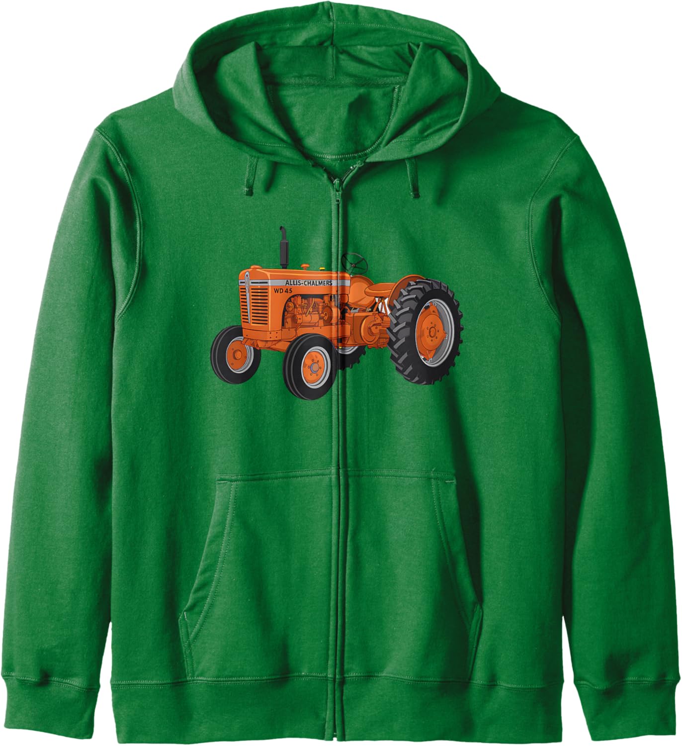 Vintage Allis-Chalmers WD 45 Classic Tractor Zip Hoodie
