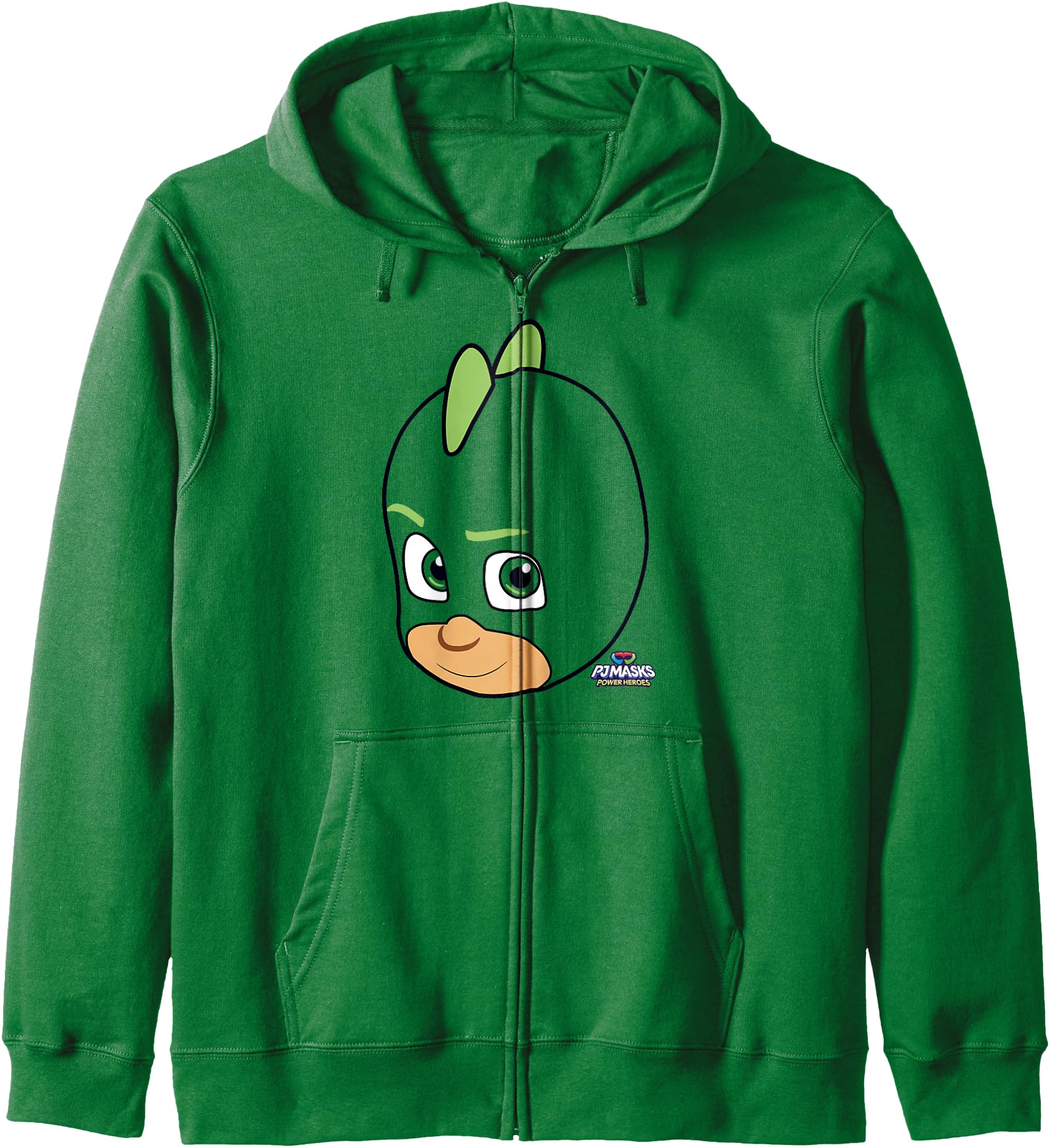 PJ Masks Gekko Big Face Power Hero Portrait Zip Hoodie