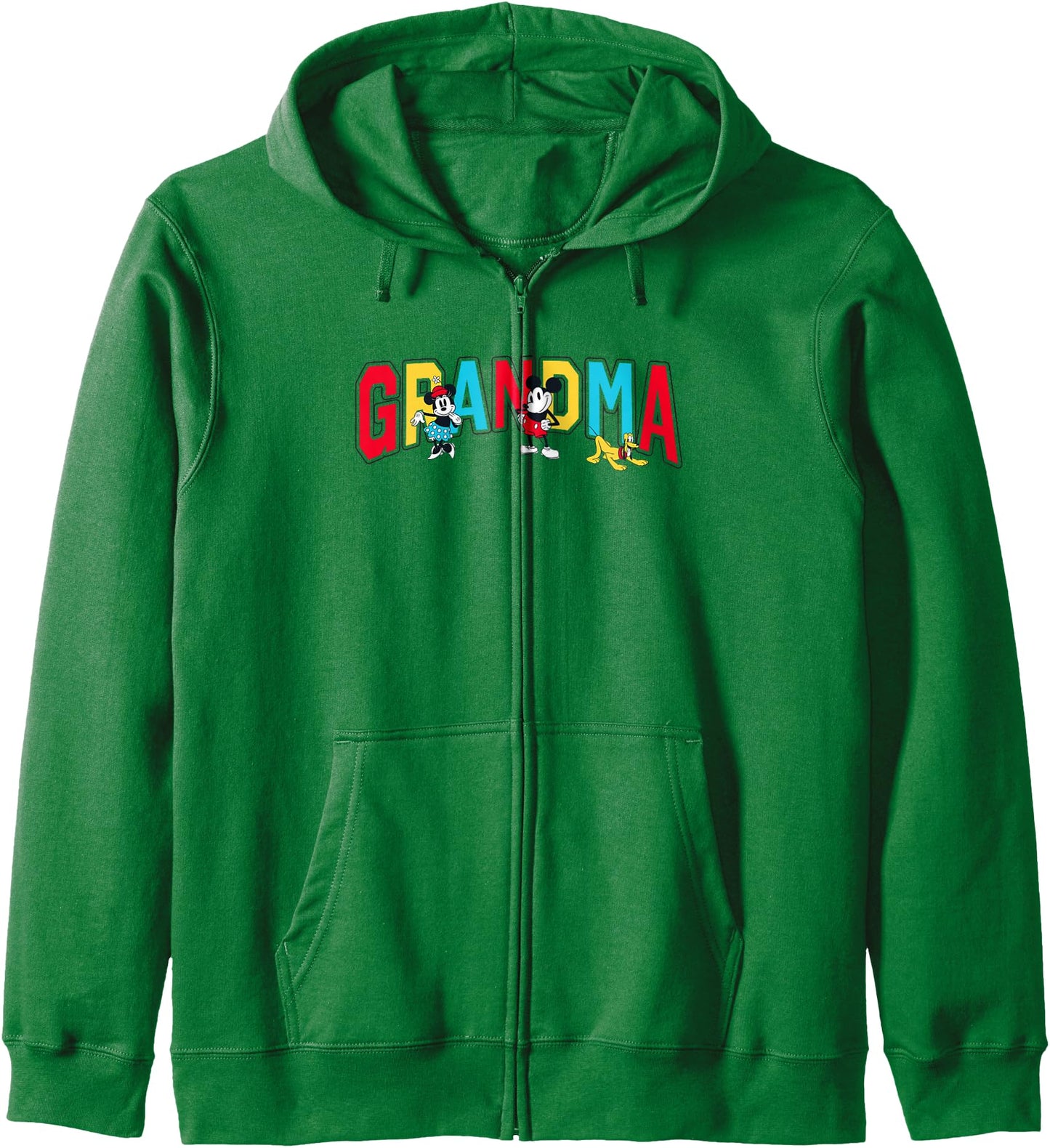 Disney Mickey And Friends Mickey Minnie Grandma Collegiate Zip Hoodie