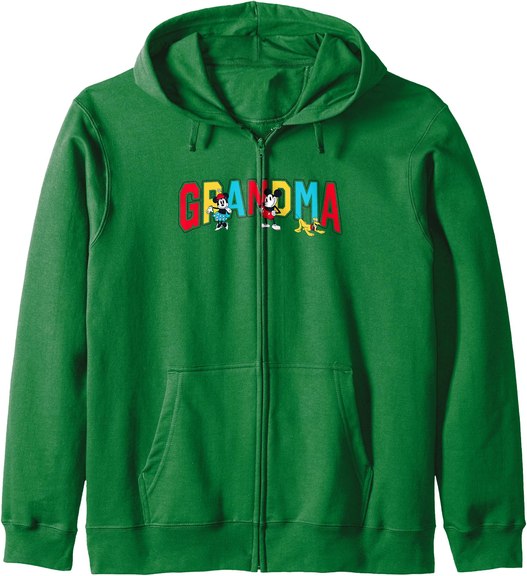 Disney Mickey And Friends Mickey Minnie Grandma Collegiate Zip Hoodie
