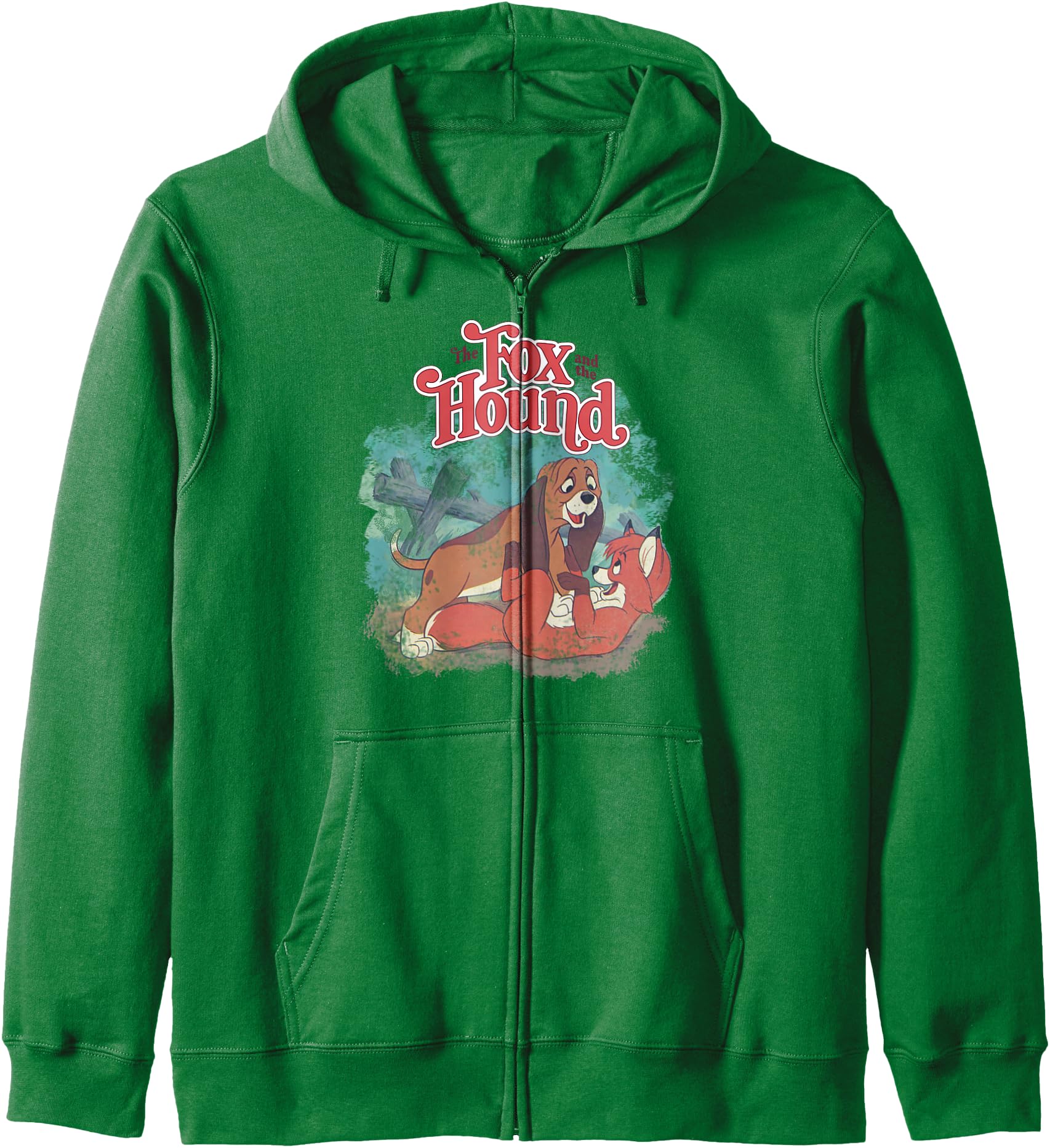 Disney The Fox and the Hound Vintage Classic Poster Zip Hoodie