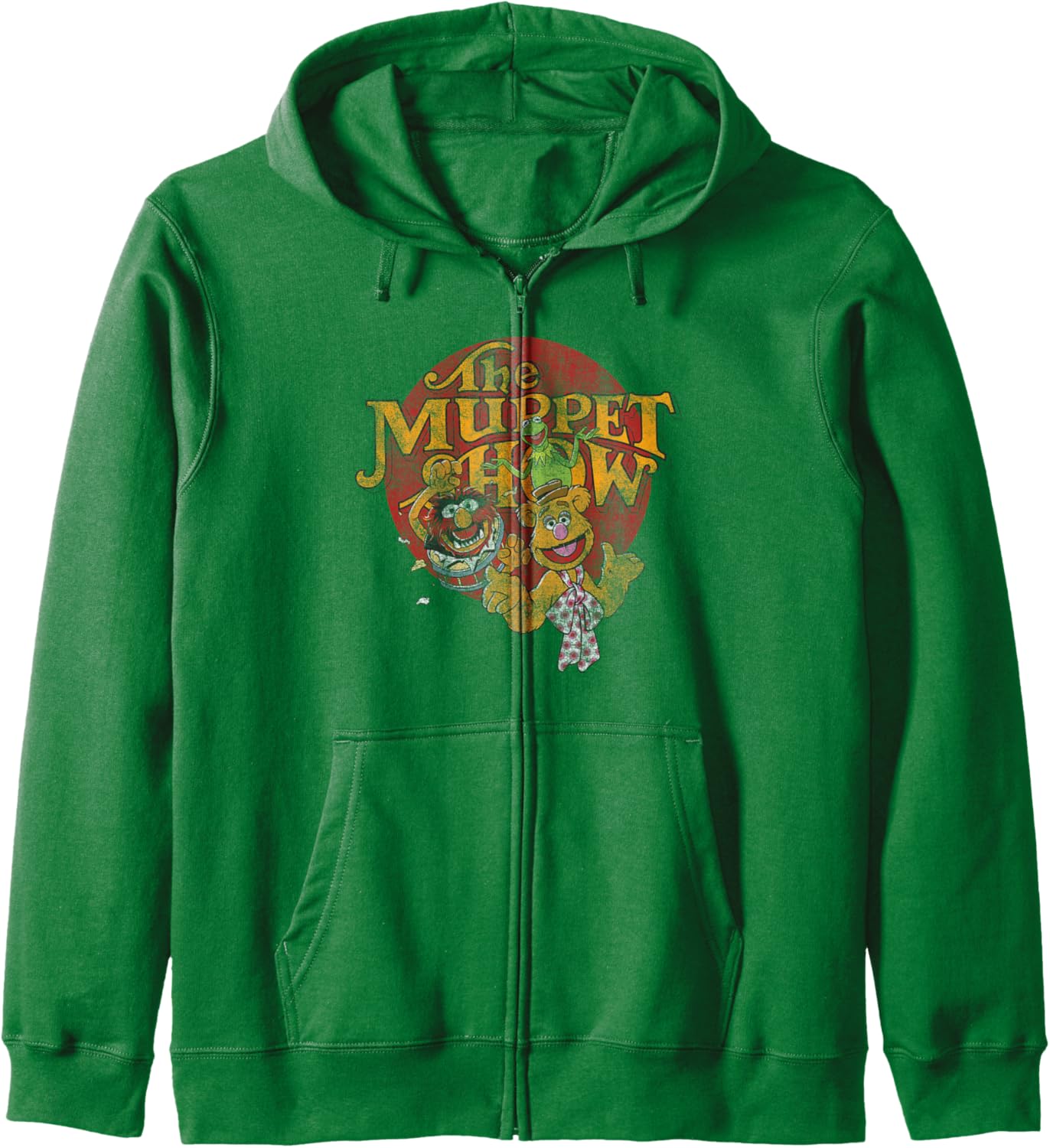 Disney The Muppets The Muppet Show Logo Distressed Zip Hoodie