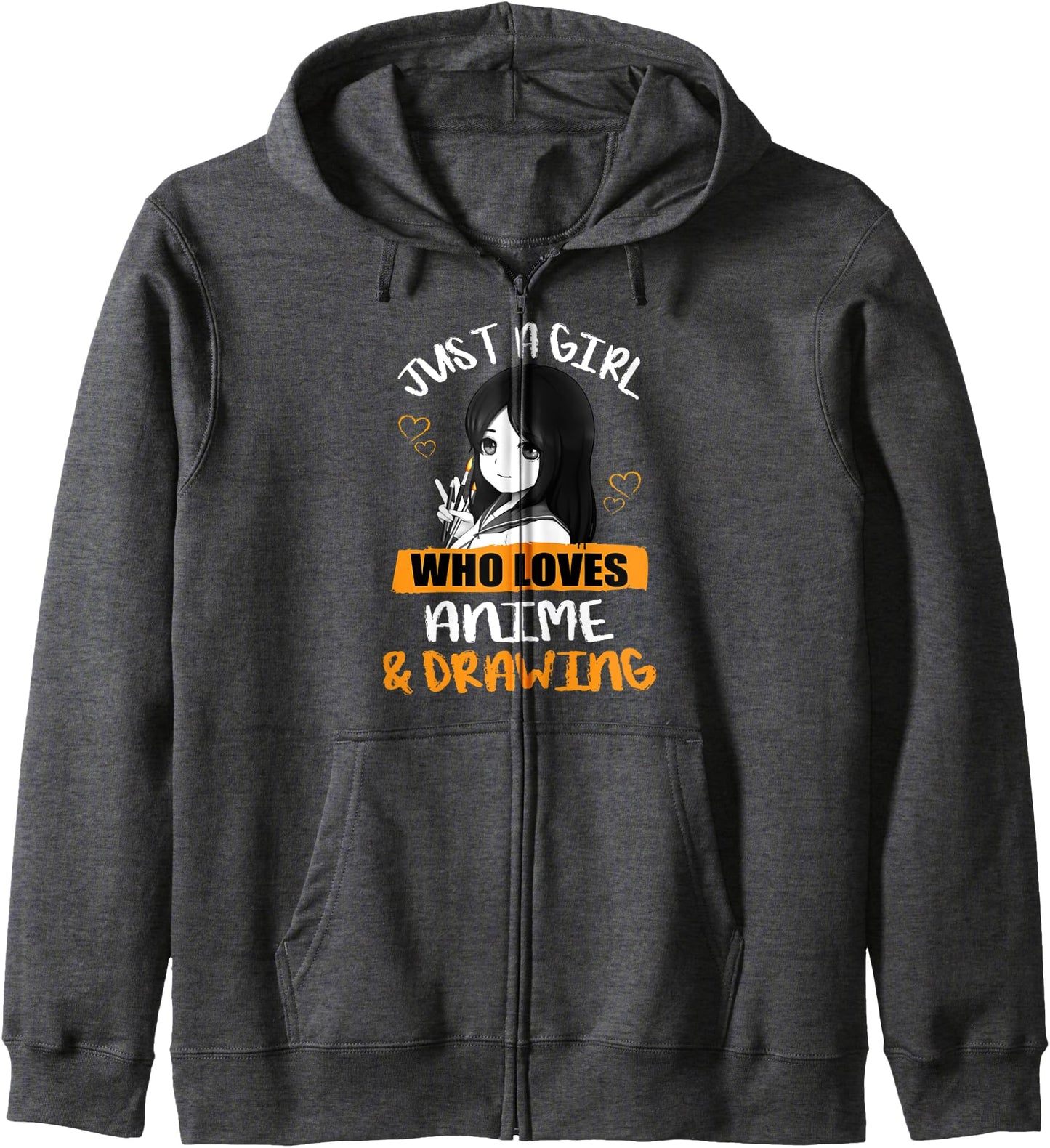 Just A Girl Who Loves Anime And Drawing, Anime Women Girls Hoodie