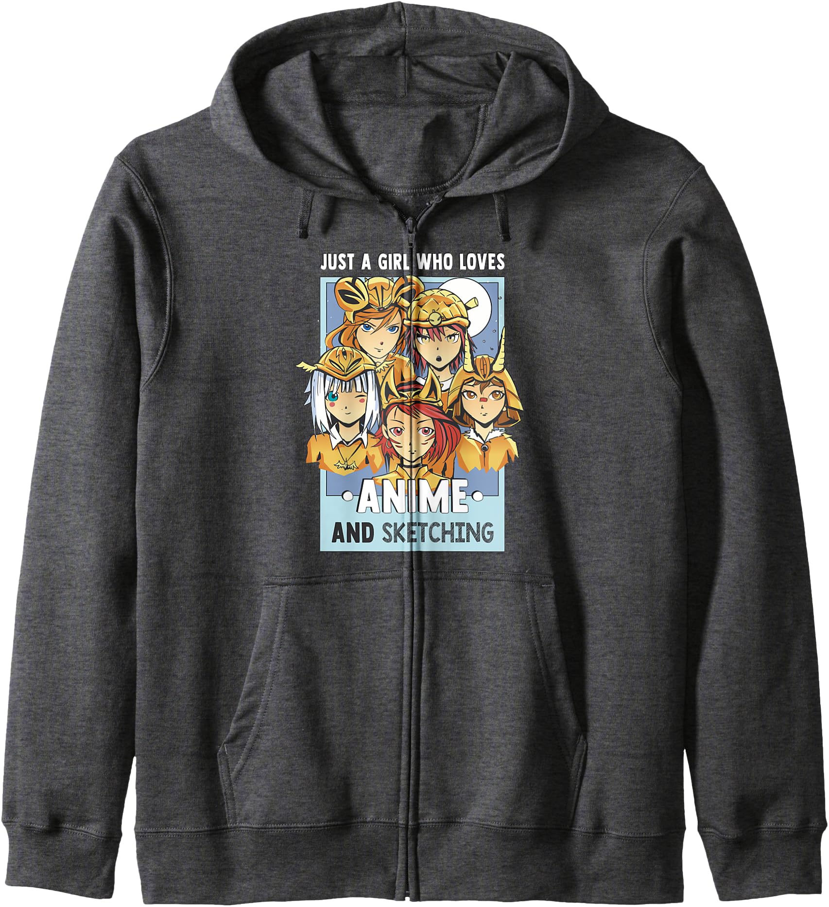 Otaku Anime Girl Just A Girl Who Loves Anime And Sketching Hoodie