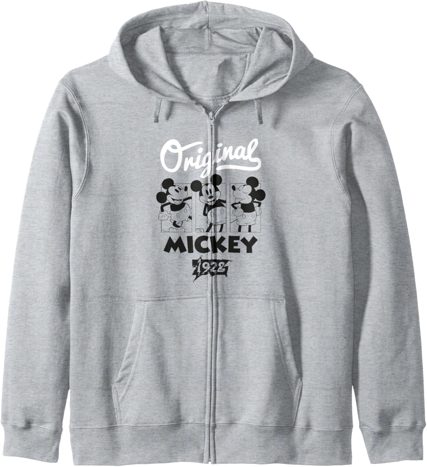 Disney Mickey And Friends Original Since 1928 Mouse Panels Zip Hoodie