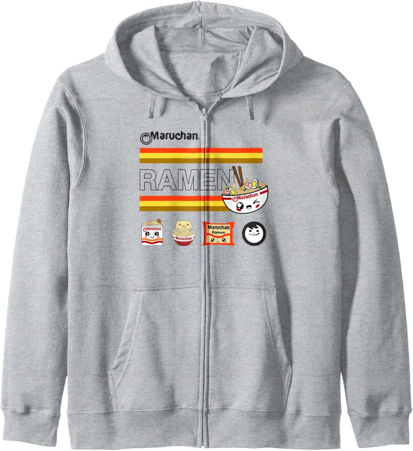 Maruchan Ramen Cute Anime Faces Logo Hoodie