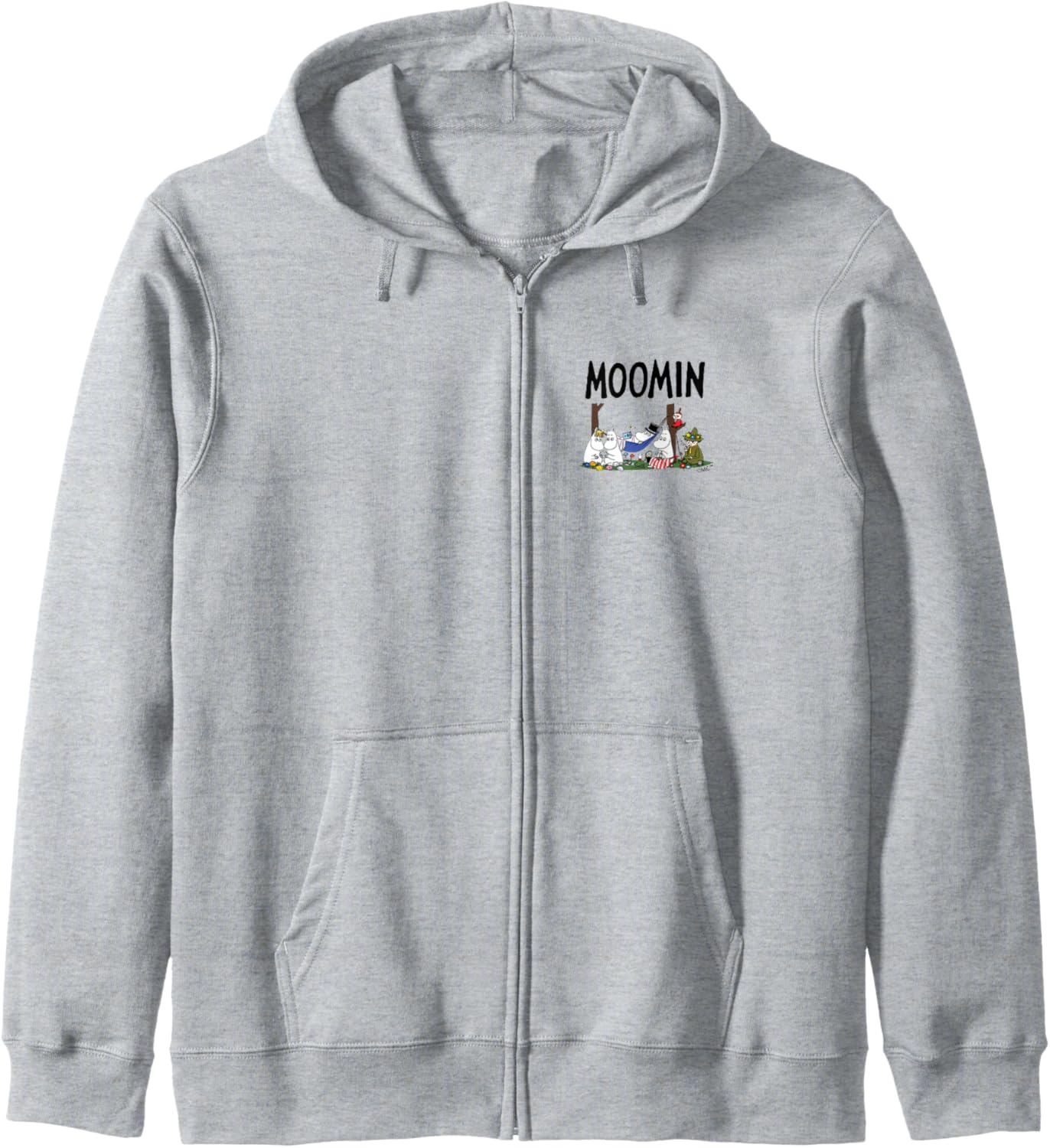 Moomin Family Relaxing Zip Hoodie