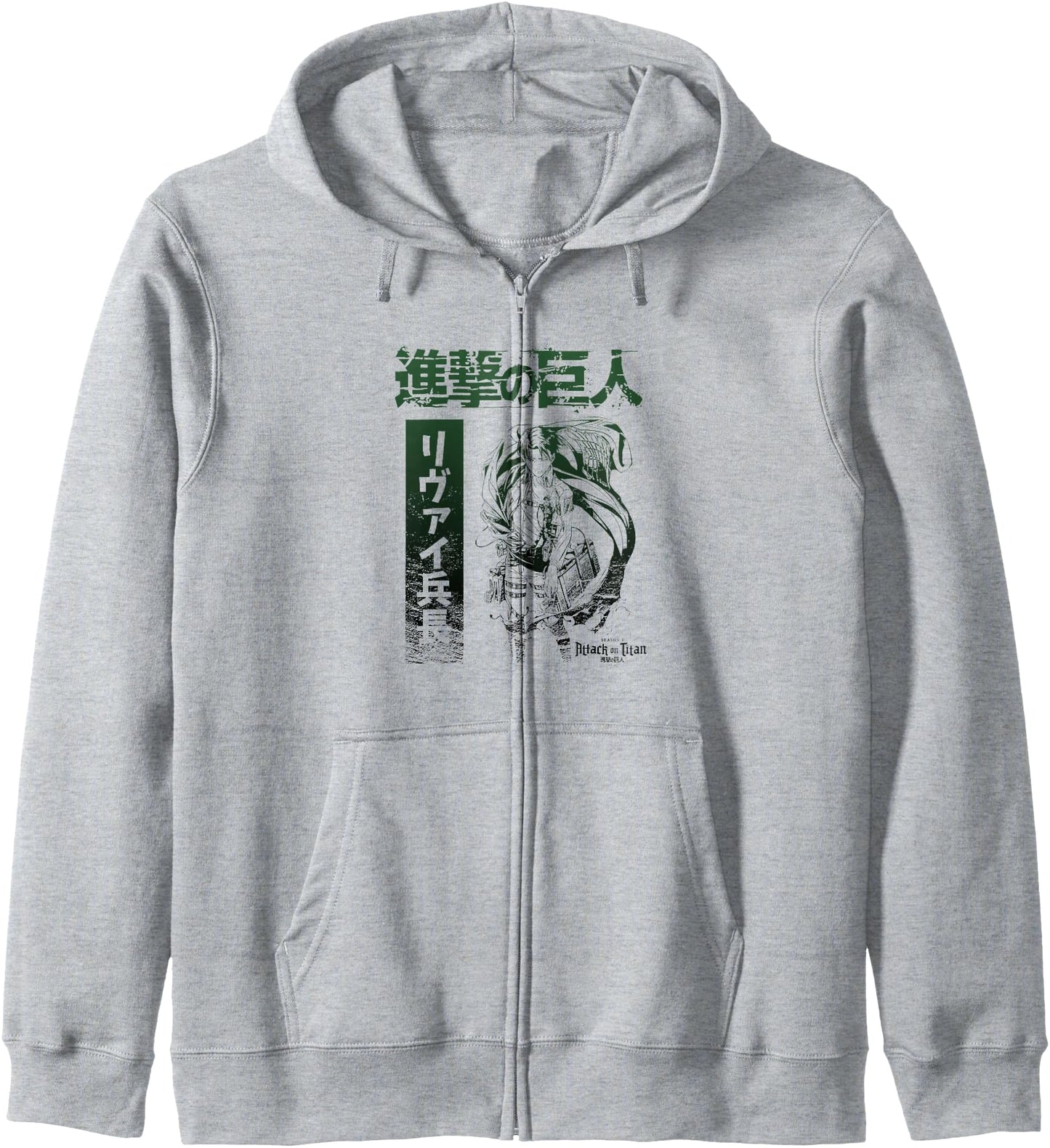 Attack on Titan Season 3 Levi Kanji Gradient AOT Anime Hoodie