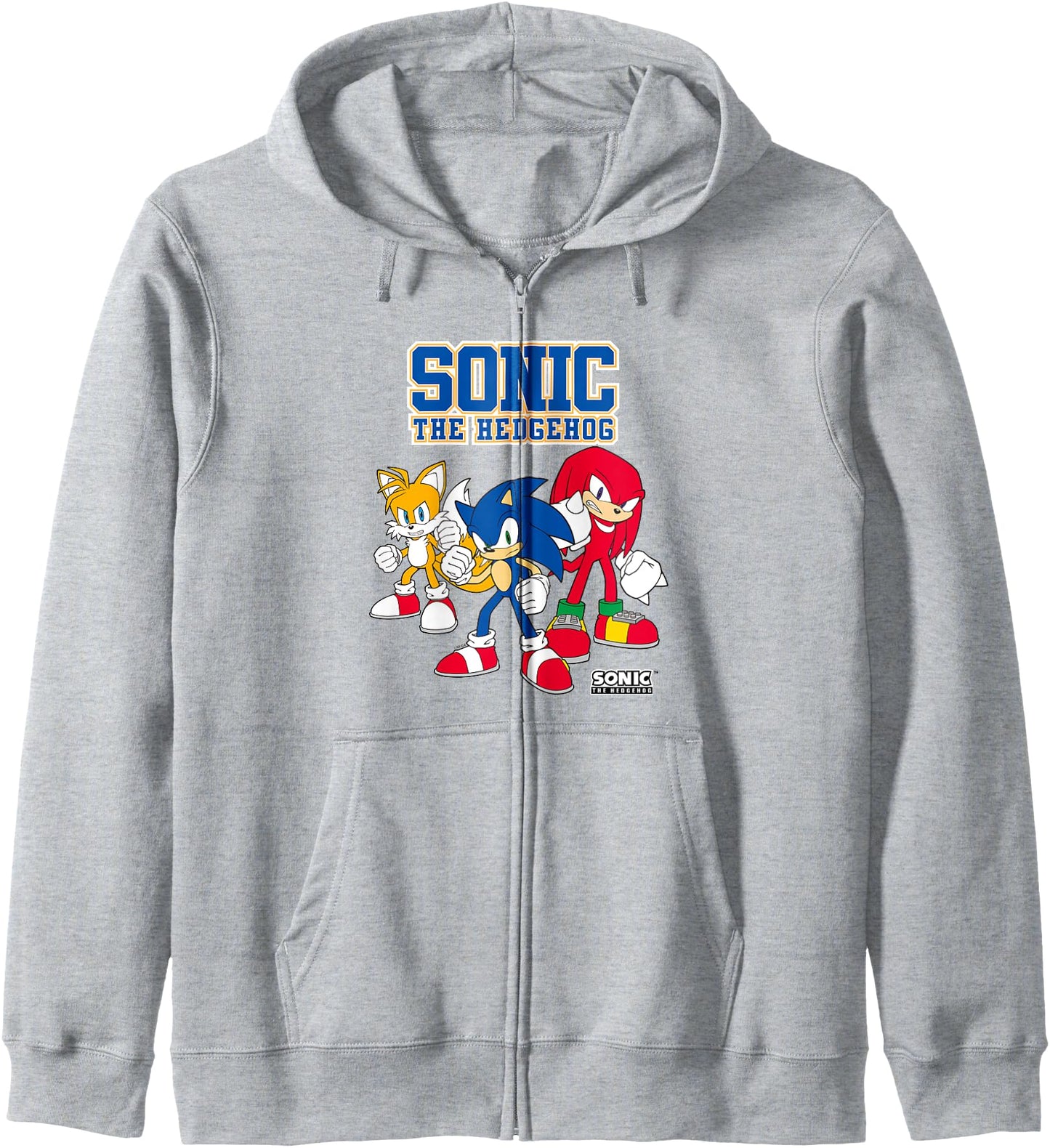 Sonic The Hedgehog Main Trio Heroic Poses Group Shot Zip Hoodie