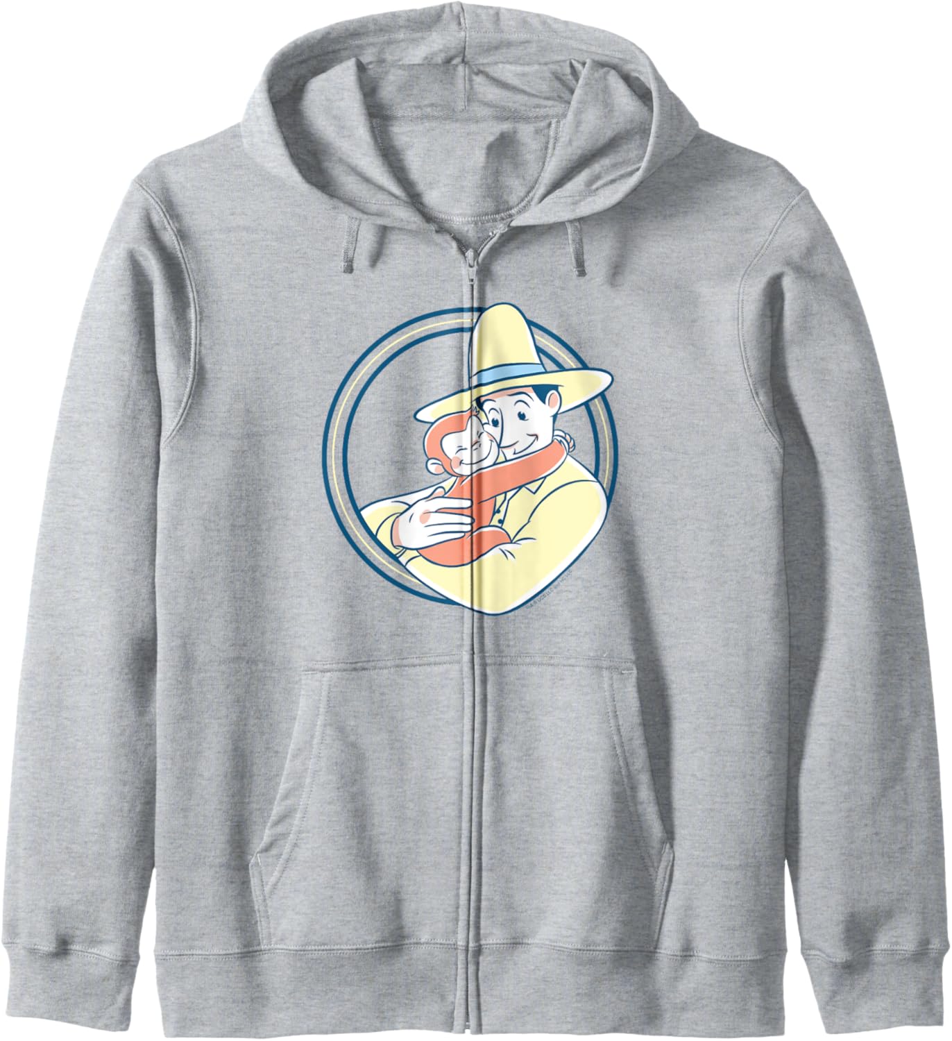 Curious George The Man with the Yellow Hat Hug Zip Hoodie