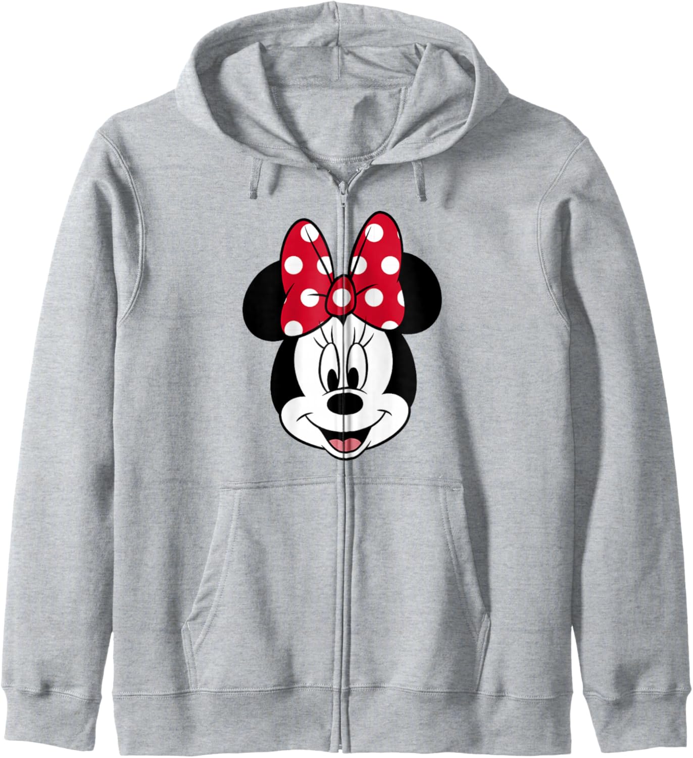 Disney Minnie Mouse Pretty Face Classic Logo Zip Hoodie