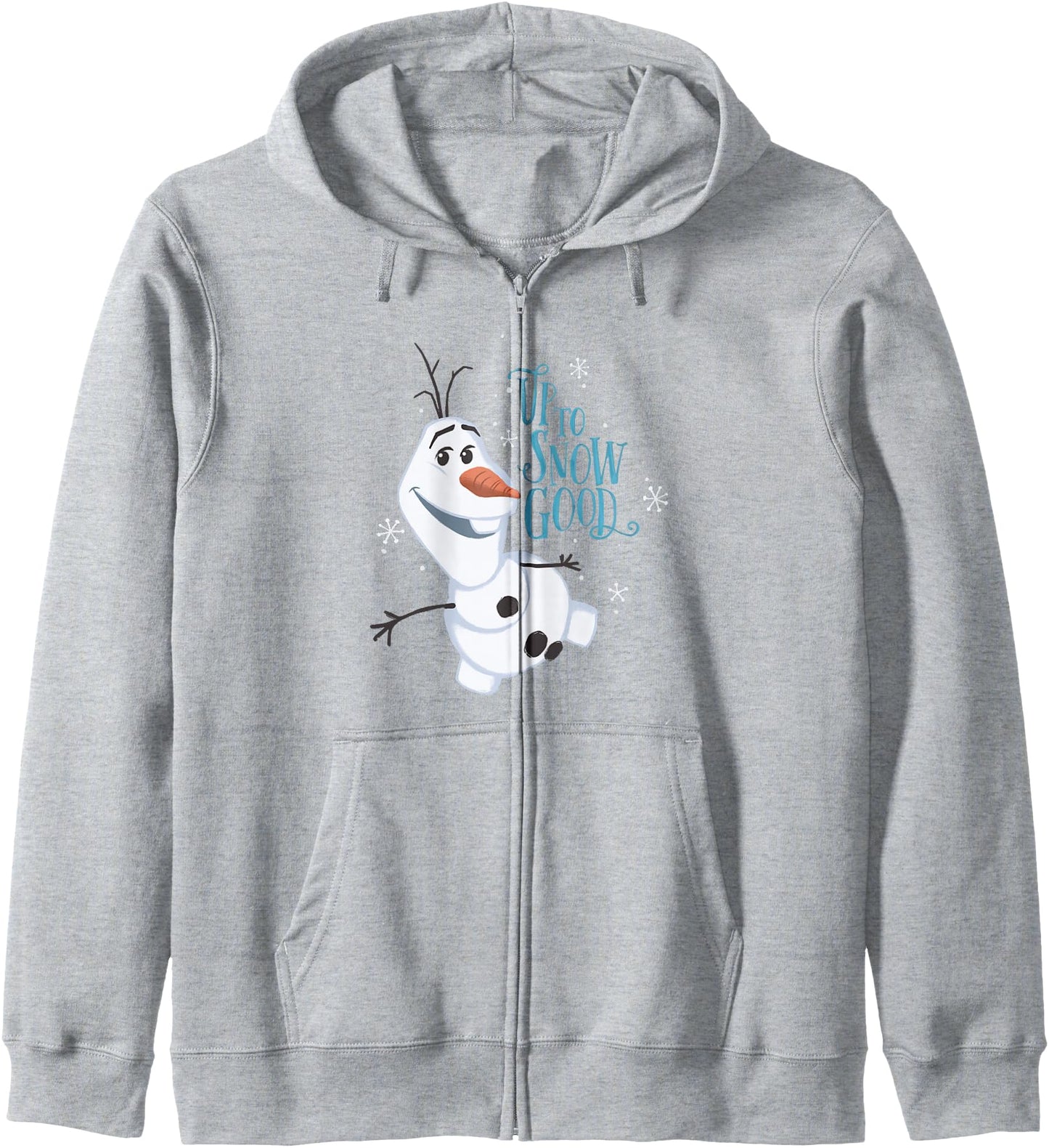 Disney Frozen Happy Olaf Up To Snow Good Big Chest Portrait Zip Hoodie