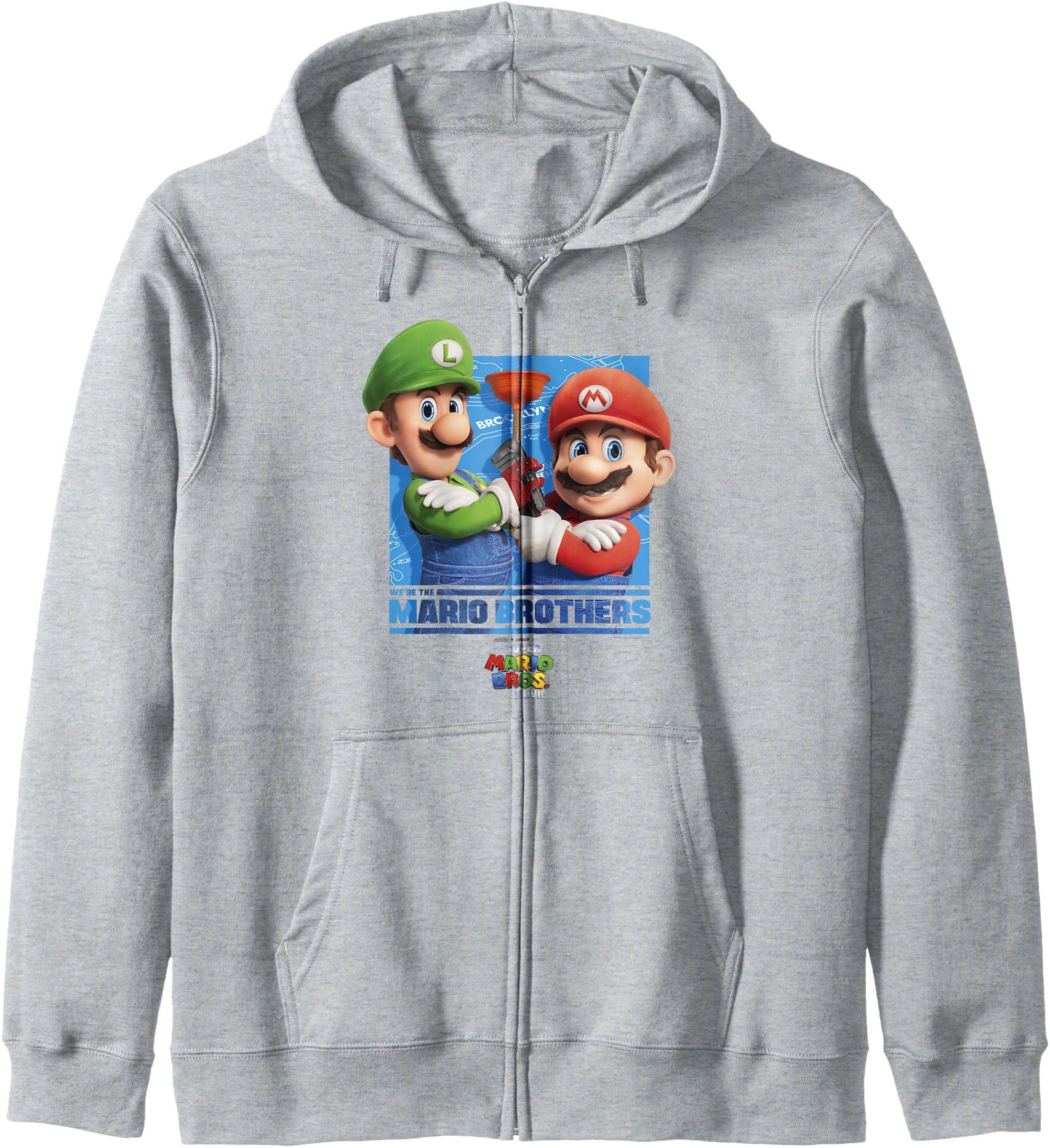 The Super Mario Bros. Movie We're The Mario Brothers Poster Zip Hoodie