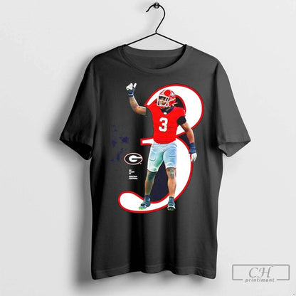 Cj Allen Black 3 Georgia Bulldogs 2025 Ncaa Player T Shirts Shirt