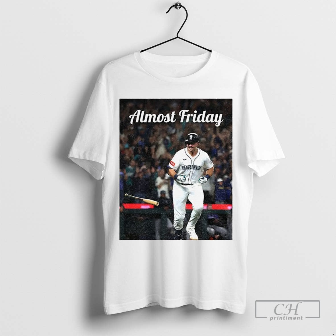 Cal Raleigh 60Th Home Run Seattle Mariners Mlb Almost Friday Hoodie