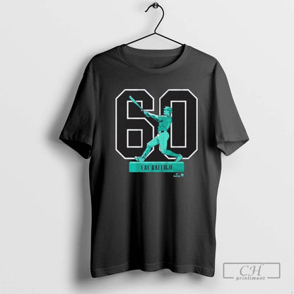 Cal Raleigh Historic Home Run Season Tee Elegant Outfit