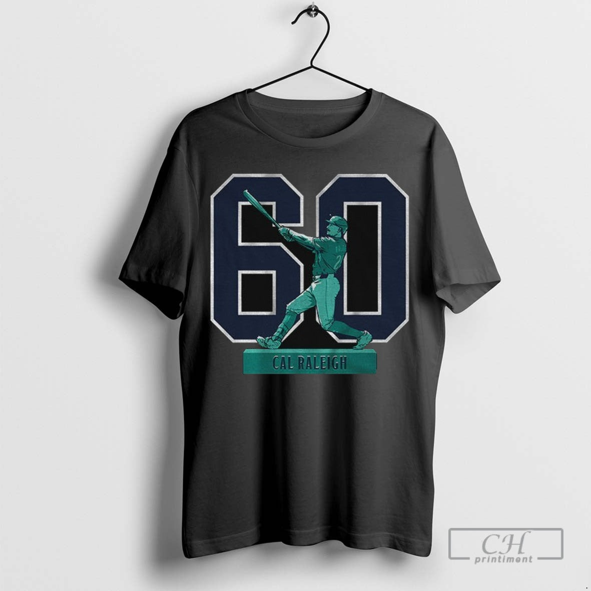 Cal Raleigh Seattle Mariners Mlb Baseball Historic 60 Home Run Season
