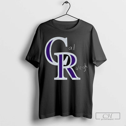 Cal Raleigh Seattle Mariners X Colorado Rockies Mlb 2025 Logo TShirt