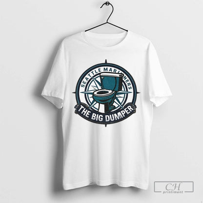 Cal Raleigh Big Dumper Seattle Mariners Toilet Mlb Baseball 2025 Tee