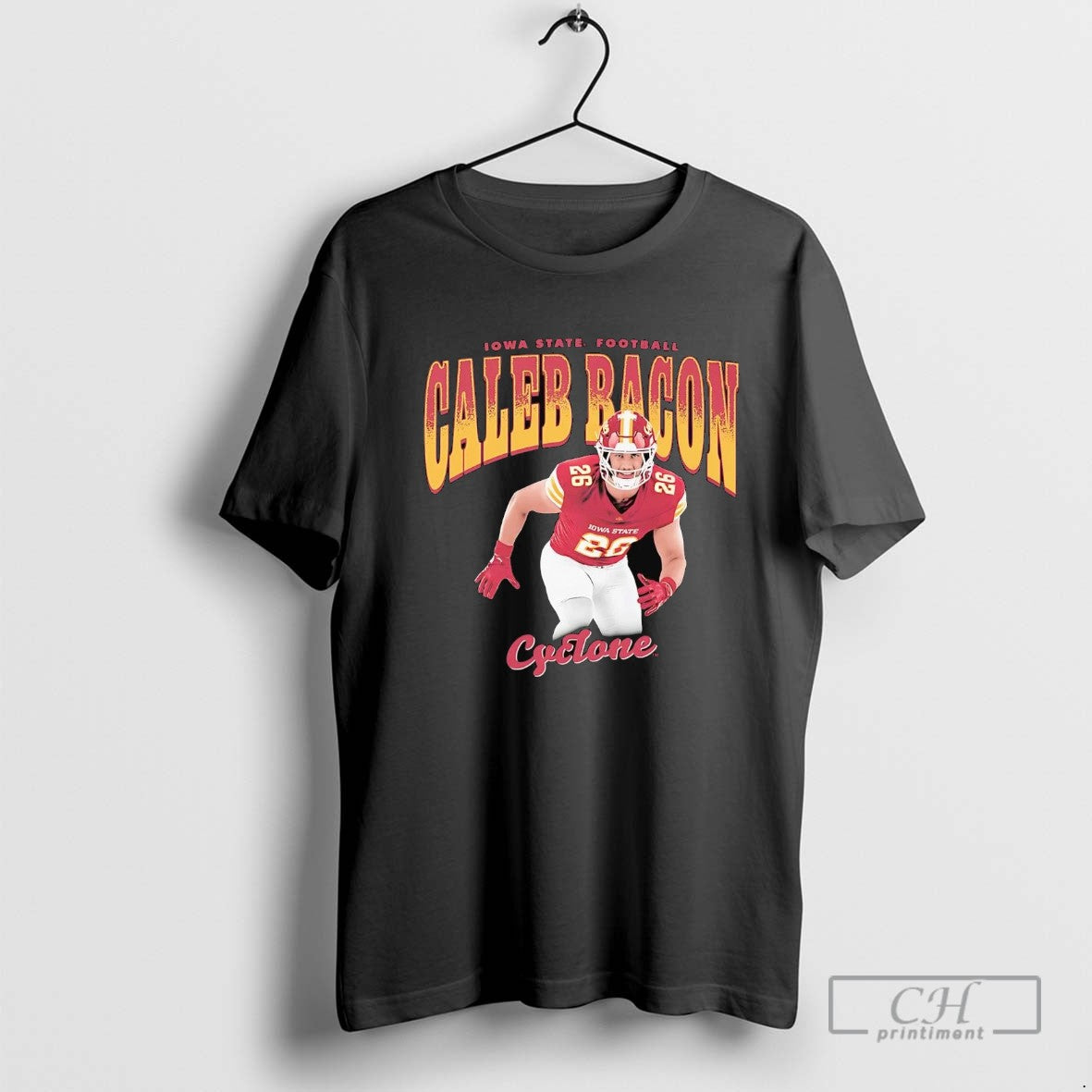 Caleb Bacon Cartoon Iowa State Football Long Sleeve Premium Style