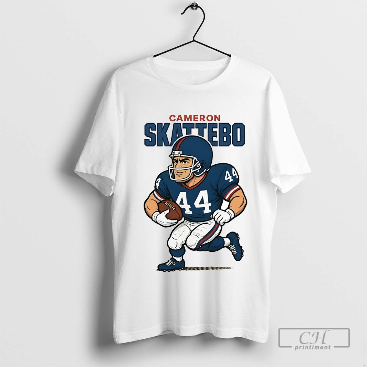 Cameron Skattebo Running Caricature Ny Giants Tank Top Elegant Art