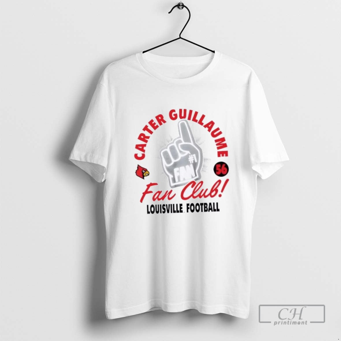Carter Guillaume Louisville Cardinals Football Club Long Sleeve Retro