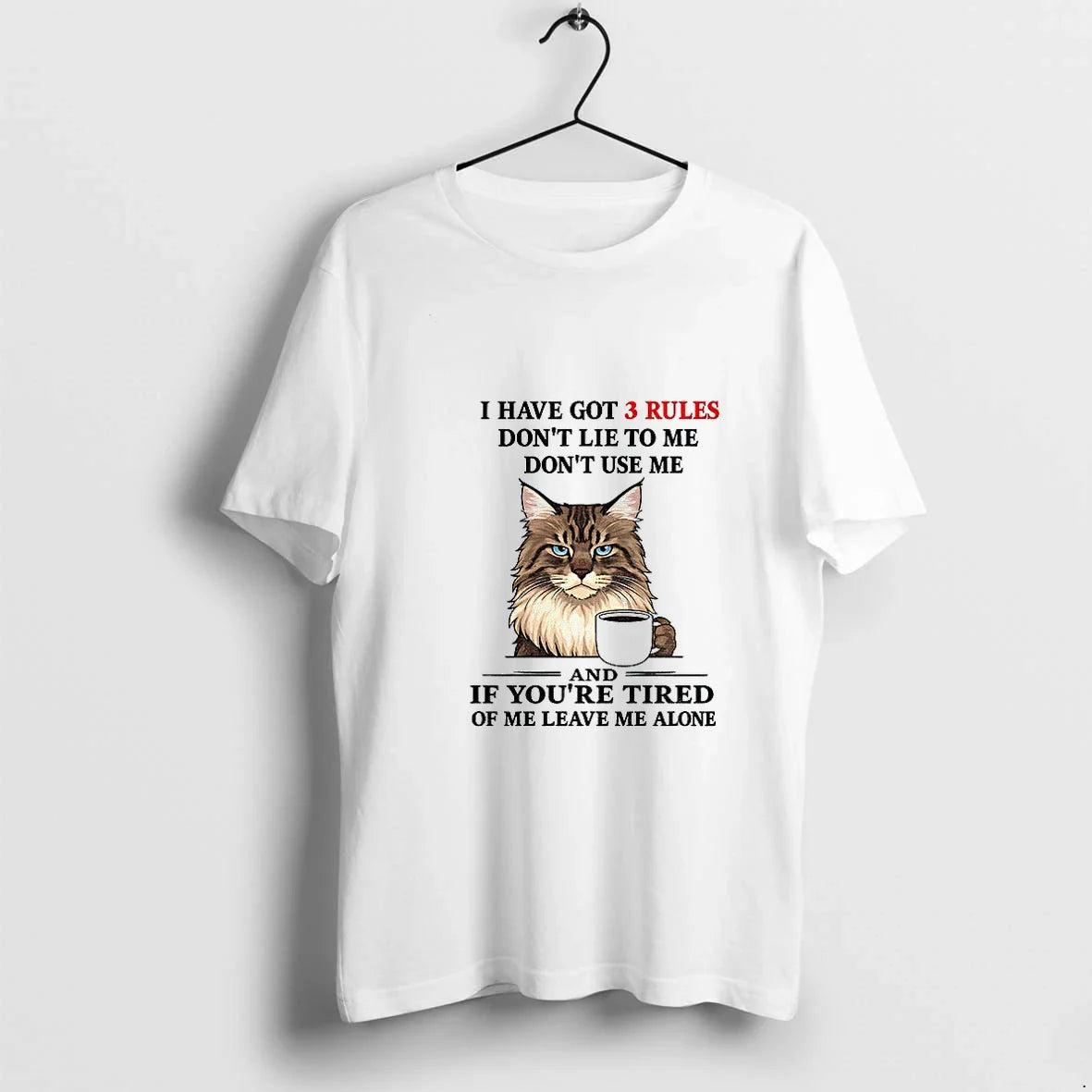 Cat I Have Got 3 Rules Dont Lie To Me Dont Use Me And If Tank Top