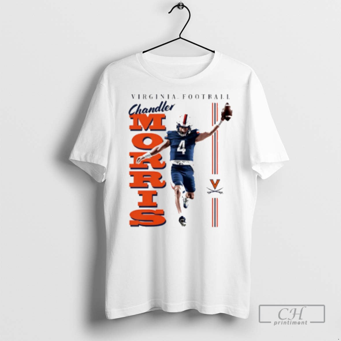 Chandler Morris Virginia Cavaliers Illustrated T Shirts TShirt