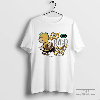 Charlie Brown Packers Go Pack Go Tank Top Trendy Outfit