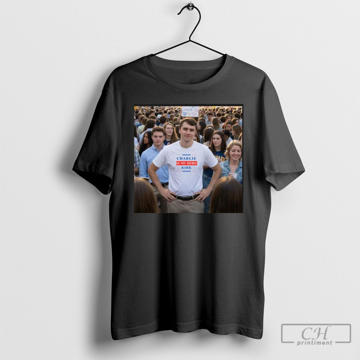 Charlie Kirk Freedom Is My Hero TShirt Vintage Style