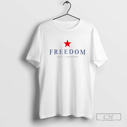 Charlie Kirk Freedom Ideas Over Censorship TShirt Exclusive Style