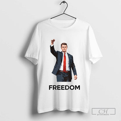 Charlie Kirk Fighting Freedom Rip Usa Political Shirt Exclusive Look