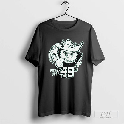 Charlotte 49Ers Picks Up Mascot Cigarettes Shirt Vintage Design