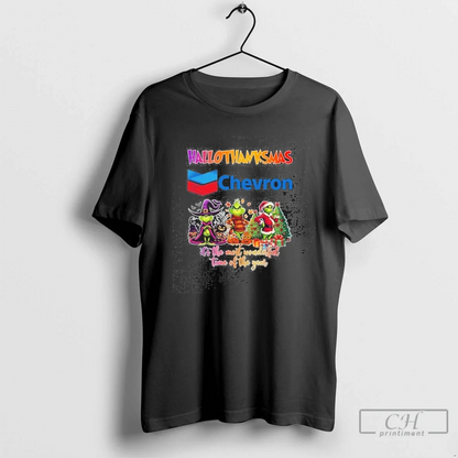 Chevron Logo Hallothanksmas Grinch Its Most Wonderful Time Year Shirt