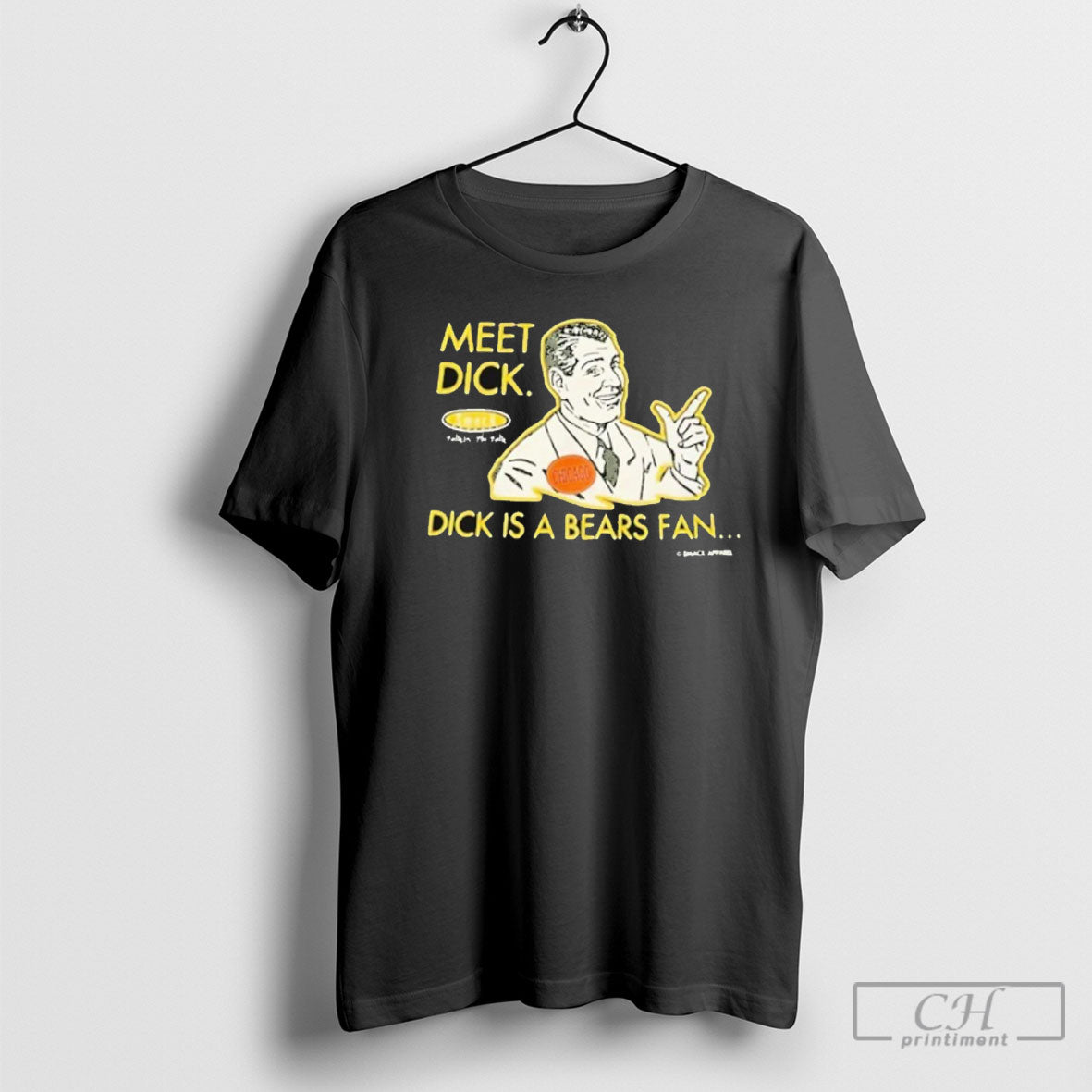 Chicago Bears Meet Dick Dick Is Bears Smack Antares Long Sleeve Retro