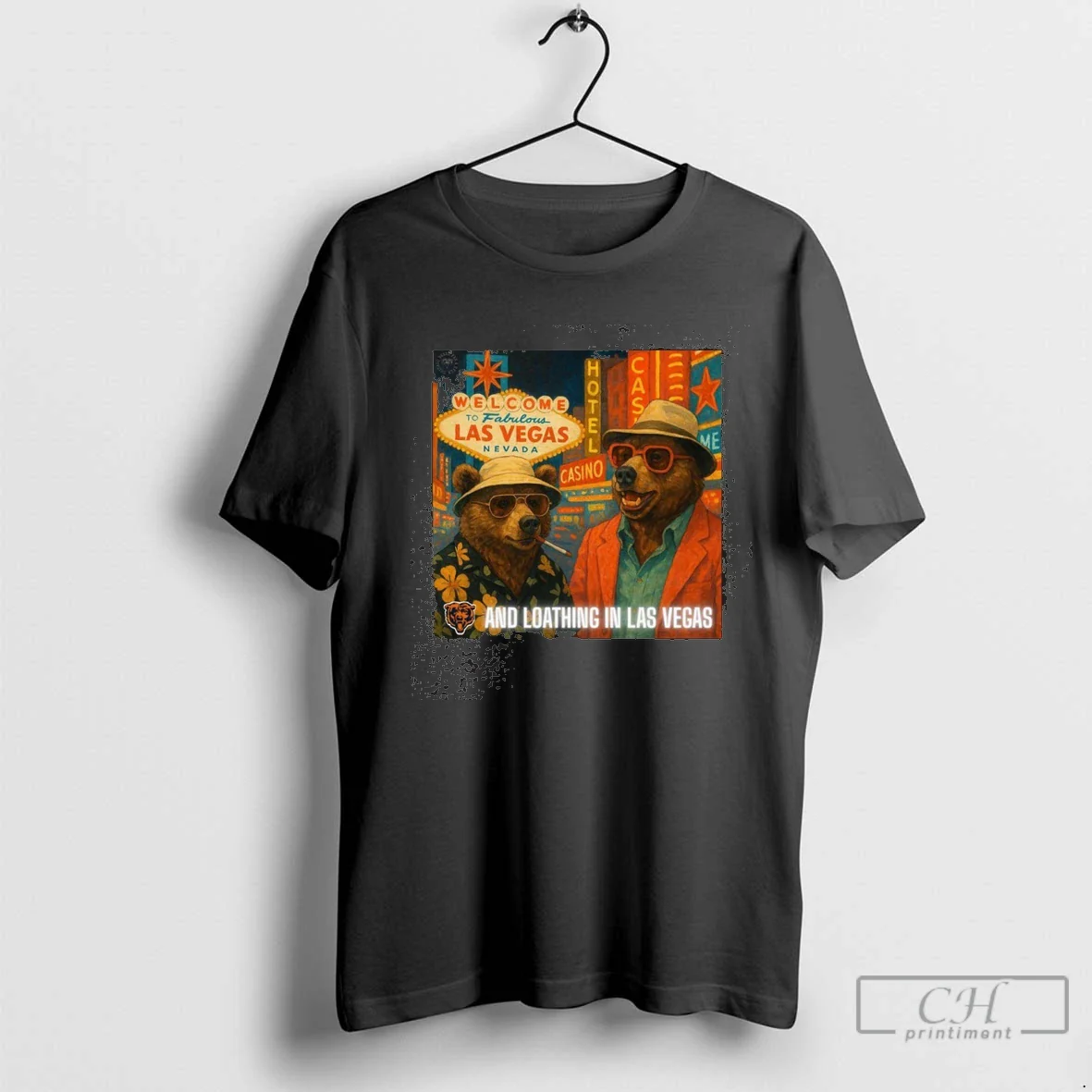 Chicago Bears Vs Las Vegas Raiders Bears And Loathing Las Vegas Tee
