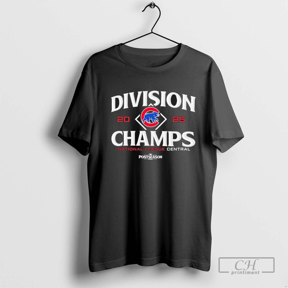Chicago Cubs 2025 Nl Central Division Champions TShirt Retro Design