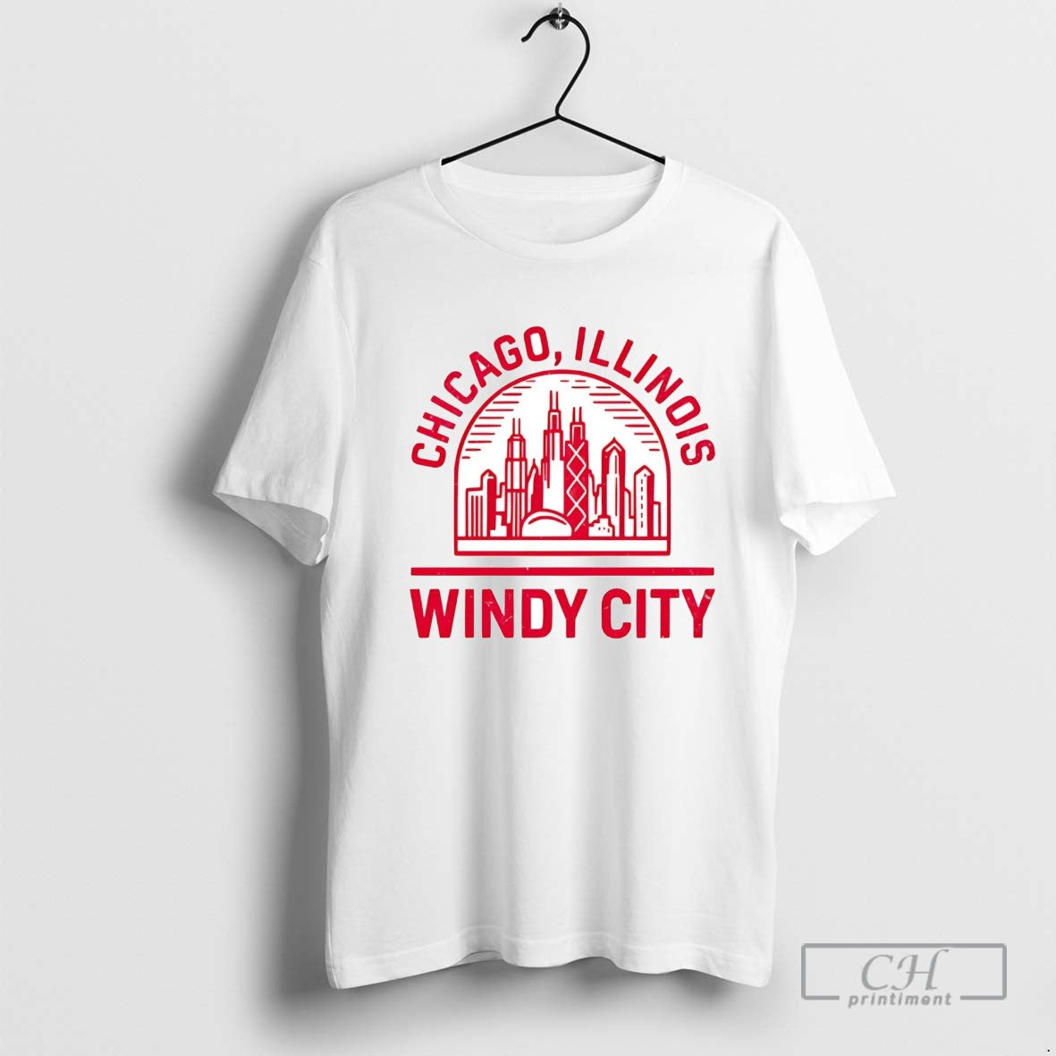 Chicago Illinois Windy City Long Sleeve Classic Art