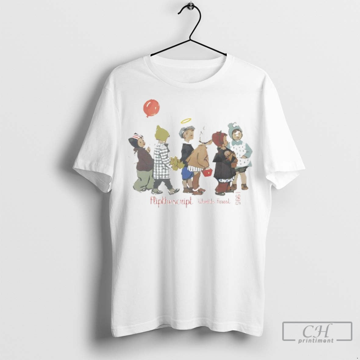 Children Balloon Flip Script Worlds Finest 1995 Ladies Tank Top