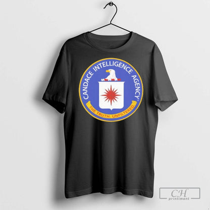 Cia Candace Intelligence Agency Truth Unfiltered Logo T Shirts Long