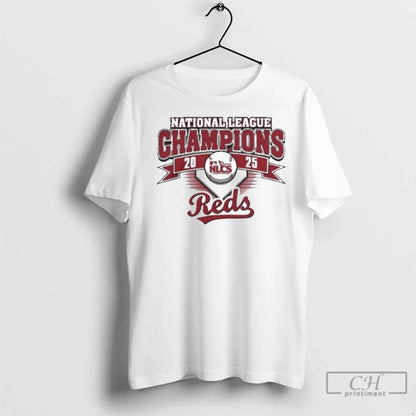 Cincinnati Reds 2025 National League Champions Champions Ladies T