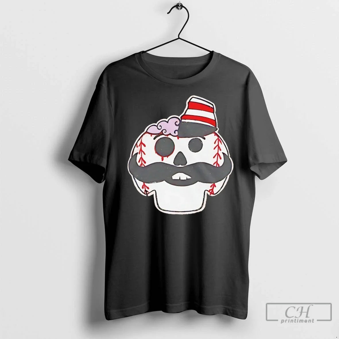 Cincinnati Reds Baseball Sugar Skull Halloween T Shirts Tee Modern